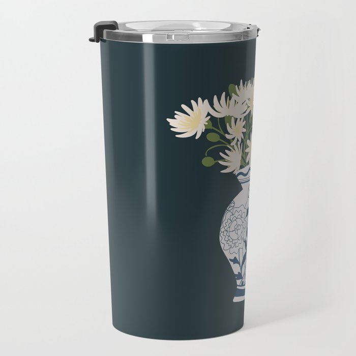 Vase no. 6 with Peacock  Travel Mug Gallery Image 3
