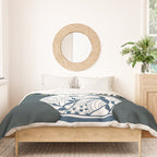 Vase no. 6 with Peacock  Duvet Cover Gallery Image 3