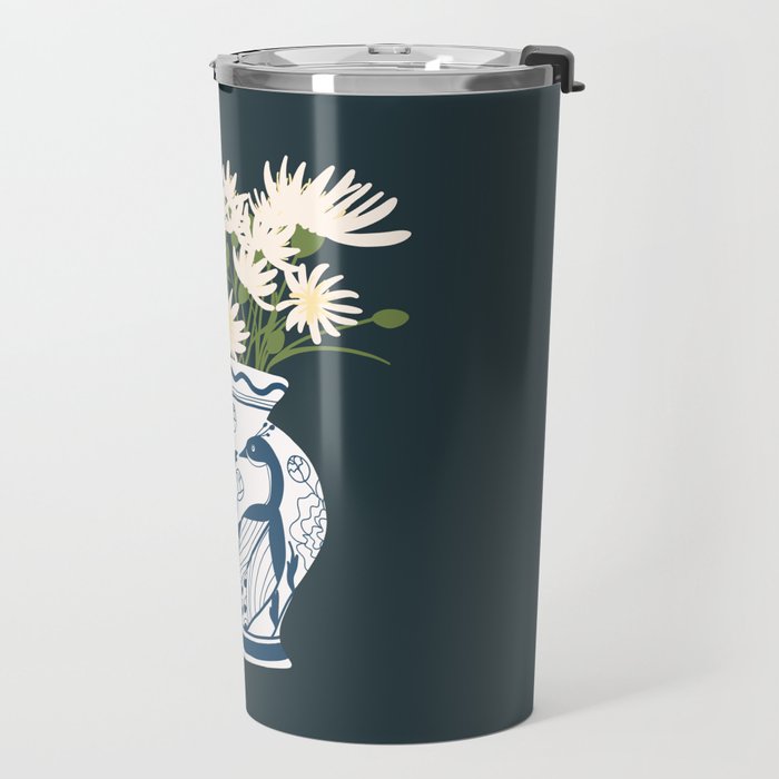 Vase no. 6 with Peacock  Travel Mug Gallery Image 2