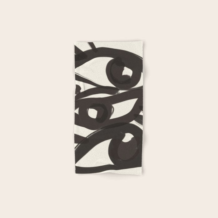 Abstract line art eyes 3 Bath Towel Gallery Image 1