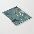 Vintage Ocean Pattern Notebook Gallery Image 3