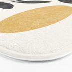 Leaf Sun 1 - Gold Black Bath Mat Gallery Image 3