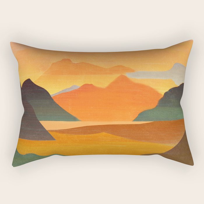 Autumn Landscape 1 Rectangular Pillow Gallery Image 2