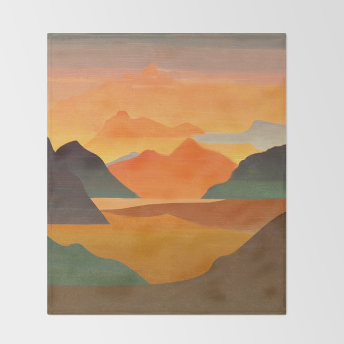 Autumn Landscape 1 Throw Blanket Gallery Image 2