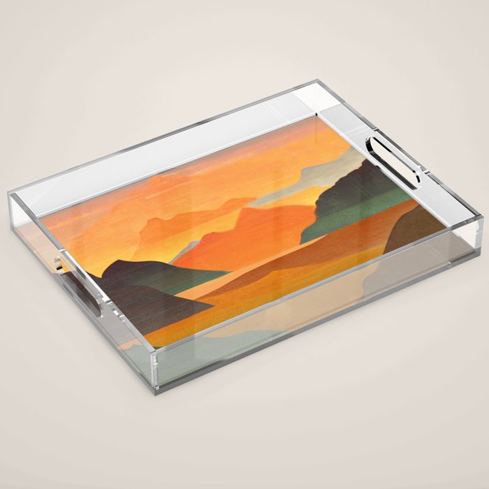 Autumn Landscape 1 Acrylic Tray Gallery Image 1