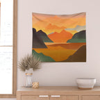 Autumn Landscape 1 Wall Tapestry Gallery Image 2