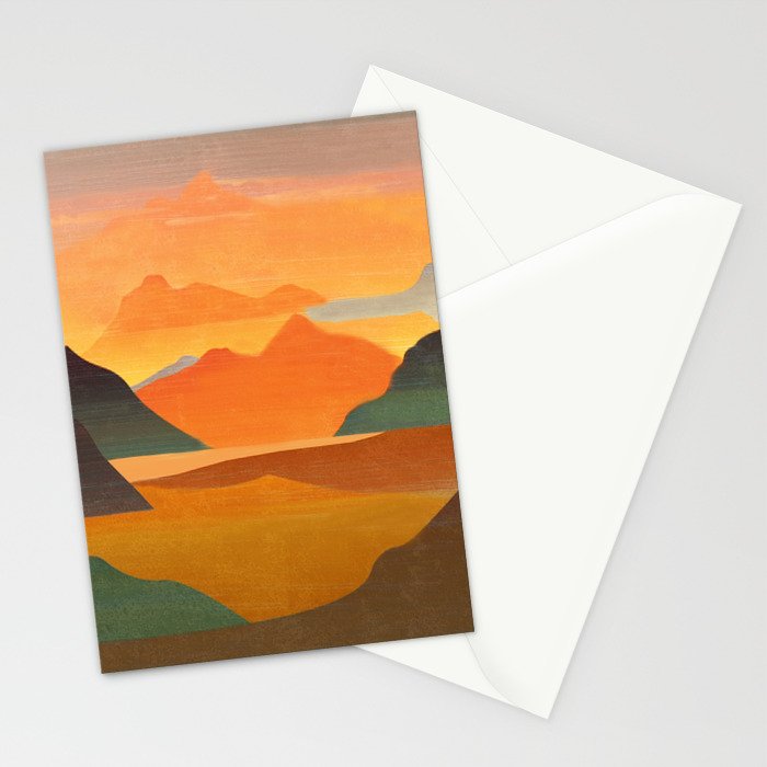 Autumn Landscape 1 Stationery Card Gallery Image 2