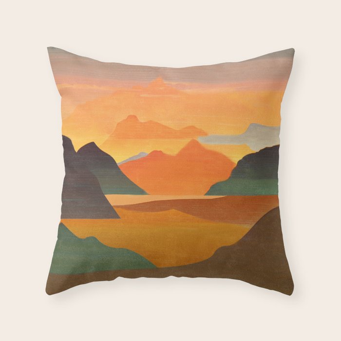 Autumn Landscape 1 Throw Pillow Gallery Image 6