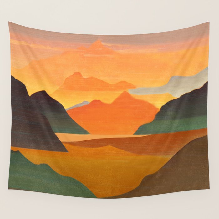 Autumn Landscape 1 Wall Tapestry Gallery Image 4