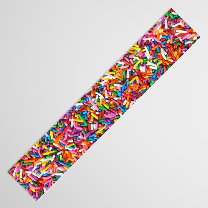 Rainbow Sprinkles Sweet Candy Colorful Table Runner Gallery Image 3