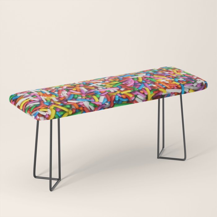 Rainbow Sprinkles Sweet Candy Colorful Bench Gallery Image 1