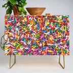 Rainbow Sprinkles Sweet Candy Colorful Credenza Gallery Image 1