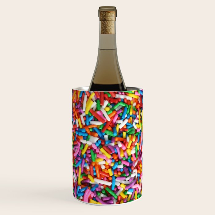 Rainbow Sprinkles Sweet Candy Colorful Wine Chiller Gallery Image 3