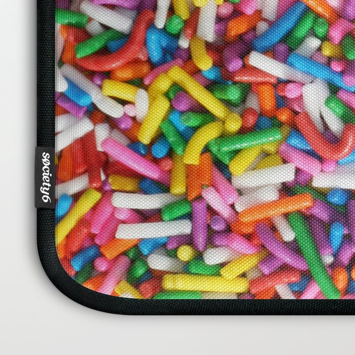 Rainbow Sprinkles Sweet Candy Colorful Laptop Sleeve Gallery Image 3