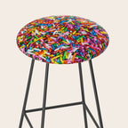 Rainbow Sprinkles Sweet Candy Colorful Stool Gallery Image 2