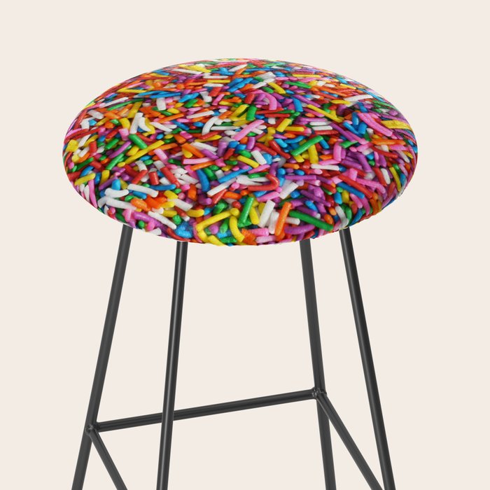 Rainbow Sprinkles Sweet Candy Colorful Stool Gallery Image 2