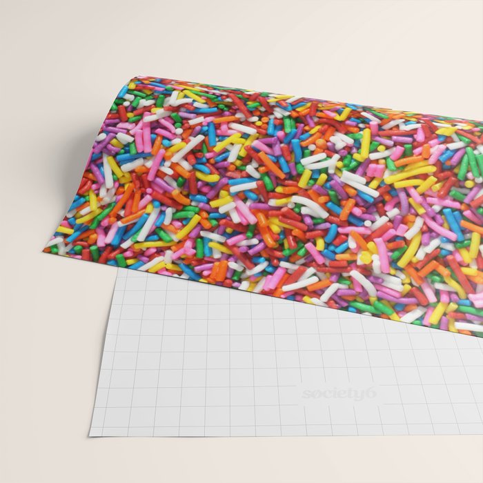 Rainbow Sprinkles Sweet Candy Colorful Wrapping Paper Gallery Image 2