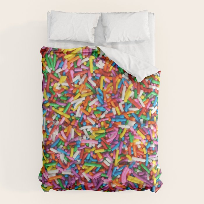 Rainbow Sprinkles Sweet Candy Colorful Duvet Cover Gallery Image 6