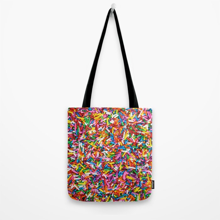 Rainbow Sprinkles Sweet Candy Colorful Tote Bag Gallery Image 2