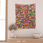 Rainbow Sprinkles Sweet Candy Colorful Wall Tapestry Gallery Image 2