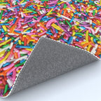 Rainbow Sprinkles Sweet Candy Colorful Rug Gallery Image 4