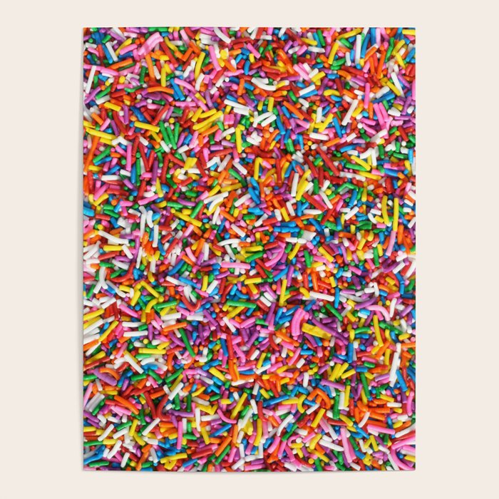 Rainbow Sprinkles Sweet Candy Colorful Poster Gallery Image 1