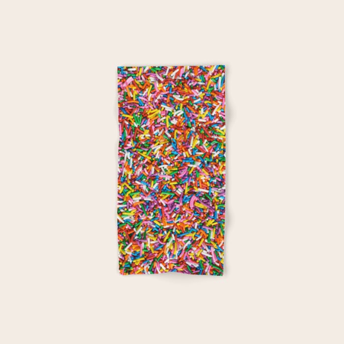 Rainbow Sprinkles Sweet Candy Colorful Bath Towel Gallery Image 1