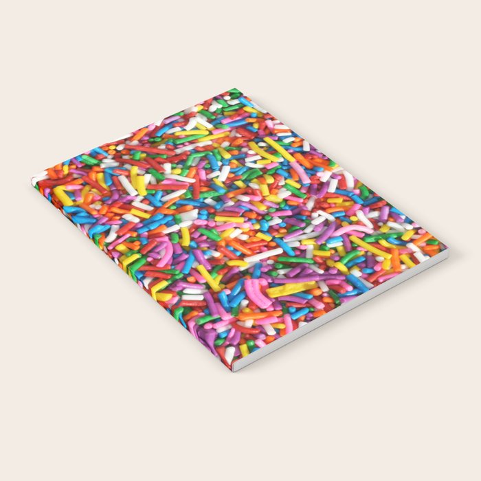 Rainbow Sprinkles Sweet Candy Colorful Notebook Gallery Image 2