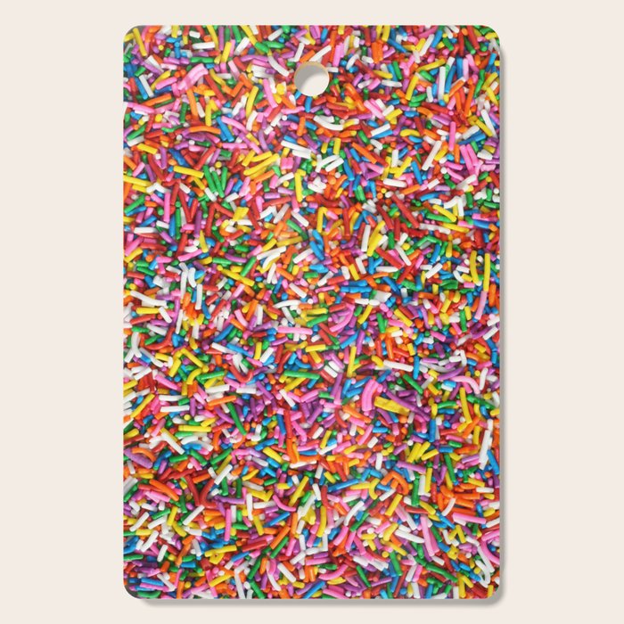 Rainbow Sprinkles Sweet Candy Colorful Cutting Board Gallery Image 1