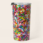 Rainbow Sprinkles Sweet Candy Colorful Travel Mug Gallery Image 3