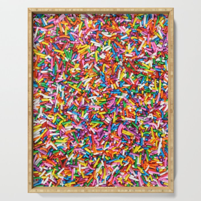 Rainbow Sprinkles Sweet Candy Colorful Serving Tray Gallery Image 1