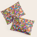 Rainbow Sprinkles Sweet Candy Colorful Pillow Sham Gallery Image 3