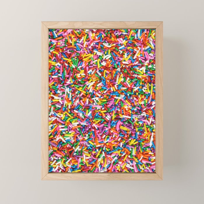 Rainbow Sprinkles Sweet Candy Colorful Mini Art Print Gallery Image 1