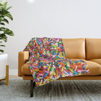 Rainbow Sprinkles Sweet Candy Colorful Throw Blanket Gallery Image 1