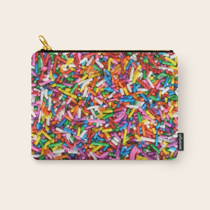 Rainbow Sprinkles Sweet Candy Colorful Carry All Pouch Gallery Image 1