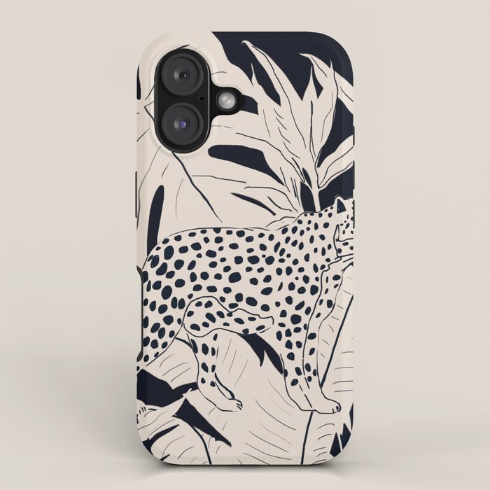 Minimal Jungle Abstract Art 4 iPhone Case Gallery Image 1