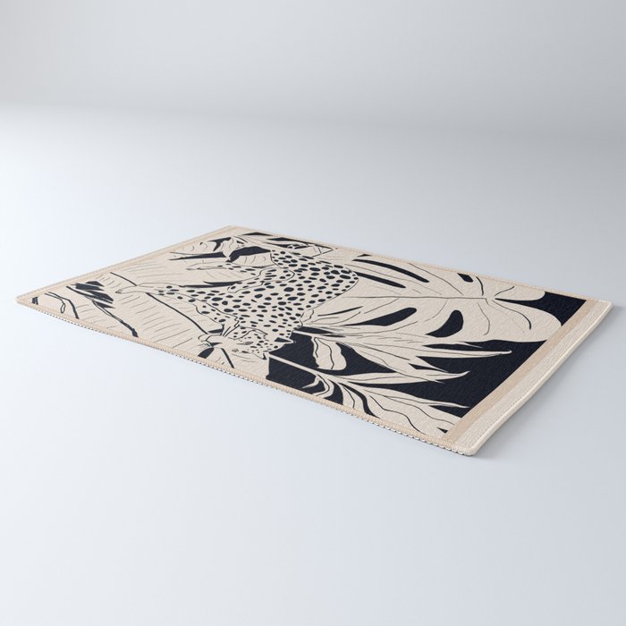 Minimal Jungle Abstract Art 4 Rug Gallery Image 3