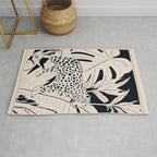 Minimal Jungle Abstract Art 4 Rug Gallery Image 1