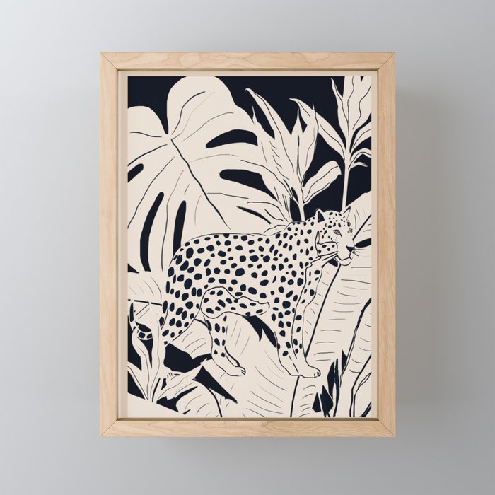 Minimal Jungle Abstract Art 4 Mini Art Print Gallery Image 1