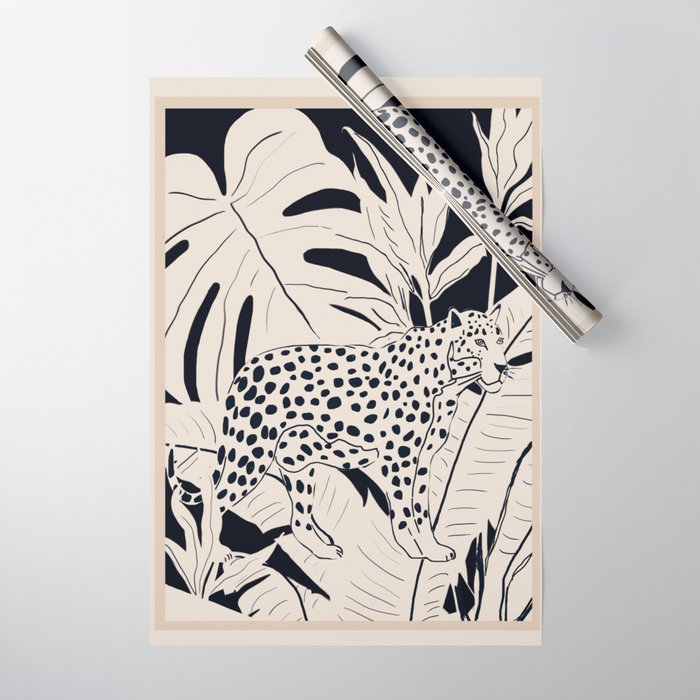 Minimal Jungle Abstract Art 4 Wrapping Paper Gallery Image 1