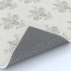 Fleur De Lis In Cool Neutral Grey Rug Gallery Image 4