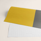 Teal Mustard Gray Modern Patchwork  Wrapping Paper Gallery Image 2