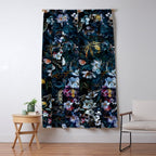 Skull Snake and Flowers Window Curtain Gallery Image 5