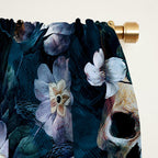 Skull Snake and Flowers Window Curtain Gallery Image 2