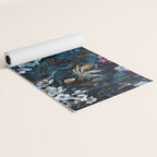 Skull Snake and Flowers Yoga Mat Gallery Image 2