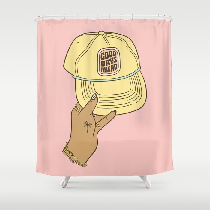 GOOD DAYS AHEAD Shower Curtain Gallery Image 1