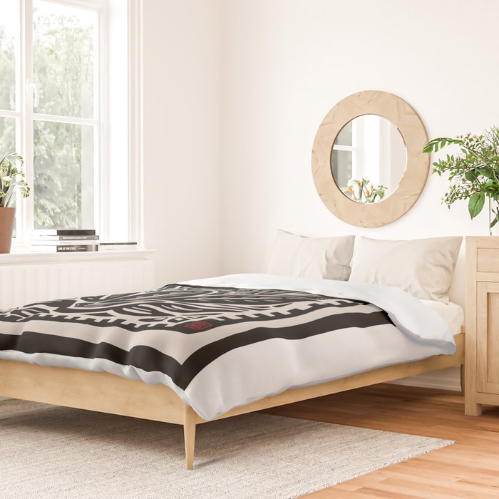 Woodcut Cactus Duvet Cover Gallery Image 2