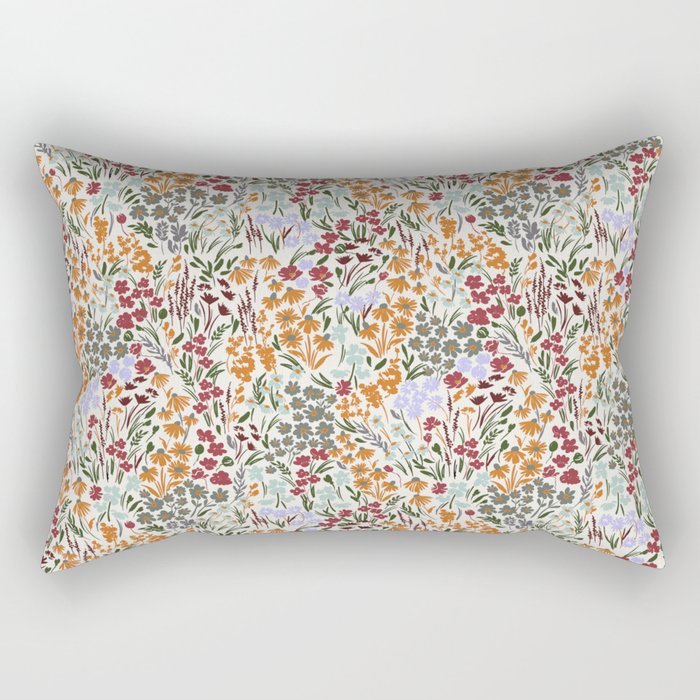 Spring flowery meadow 02 Rectangular Pillow Gallery Image 1