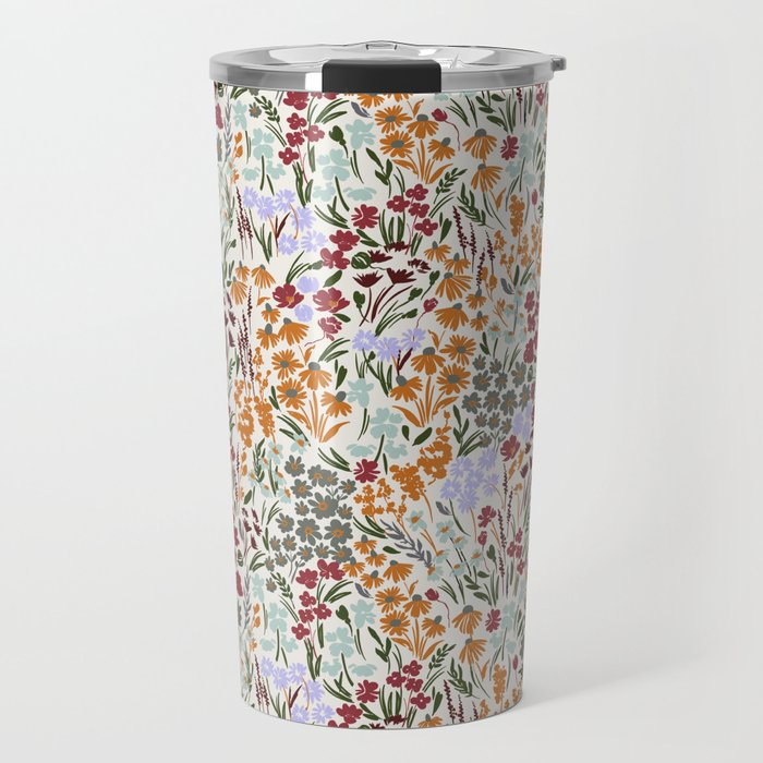 Spring flowery meadow 02 Travel Mug Gallery Image 1