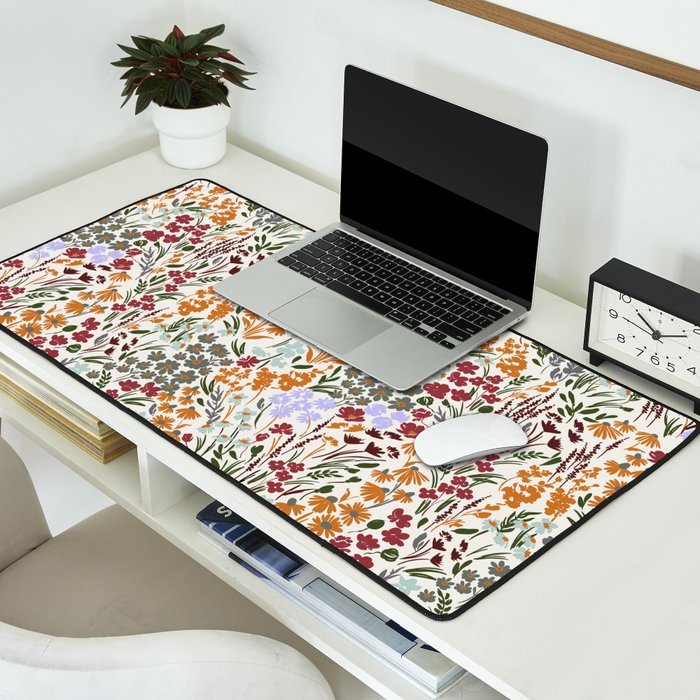 Spring flowery meadow 02 Desk Mat Gallery Image 2